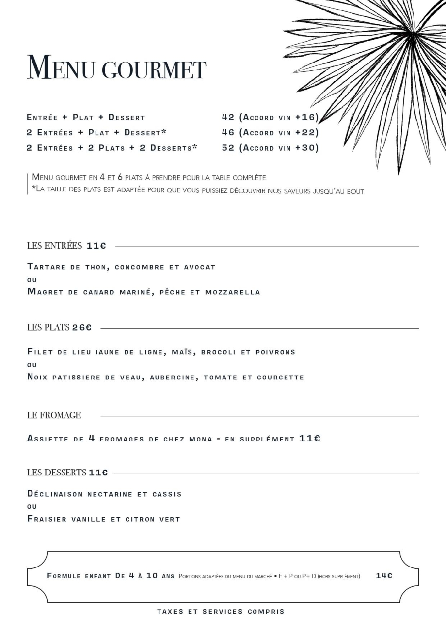 La Carte - Le Transition - Restaurant Bistronomique Nantes - Restaurant Terrasse Nantes
