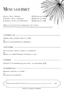La Carte - Le Transition - Restaurant Bistronomique Nantes - meilleur resto NANTES