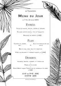 La Carte - Le Transition - Restaurant Bistronomique Nantes - Restaurant centre de Nantes