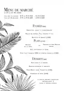 La Carte - Le Transition - Restaurant Bistronomique Nantes - Bon restaurant Nantes